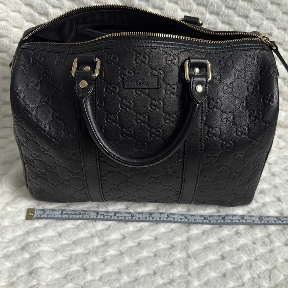 Gucci GG Guccissima Leather Boston Handbag-265697-Authentic-EUC - Picture 9 of 16